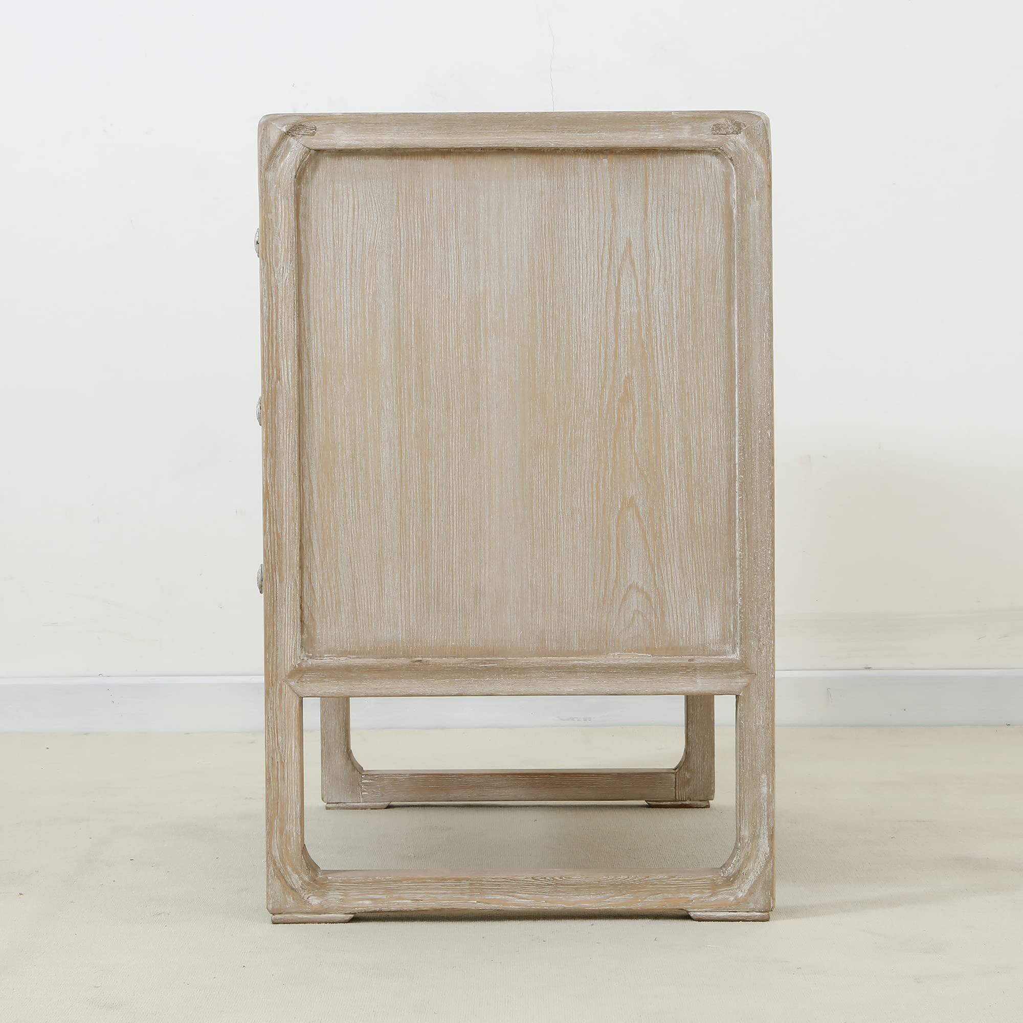Artissance Reclaimed Wood Peking 3-Drawer Side Table, 30