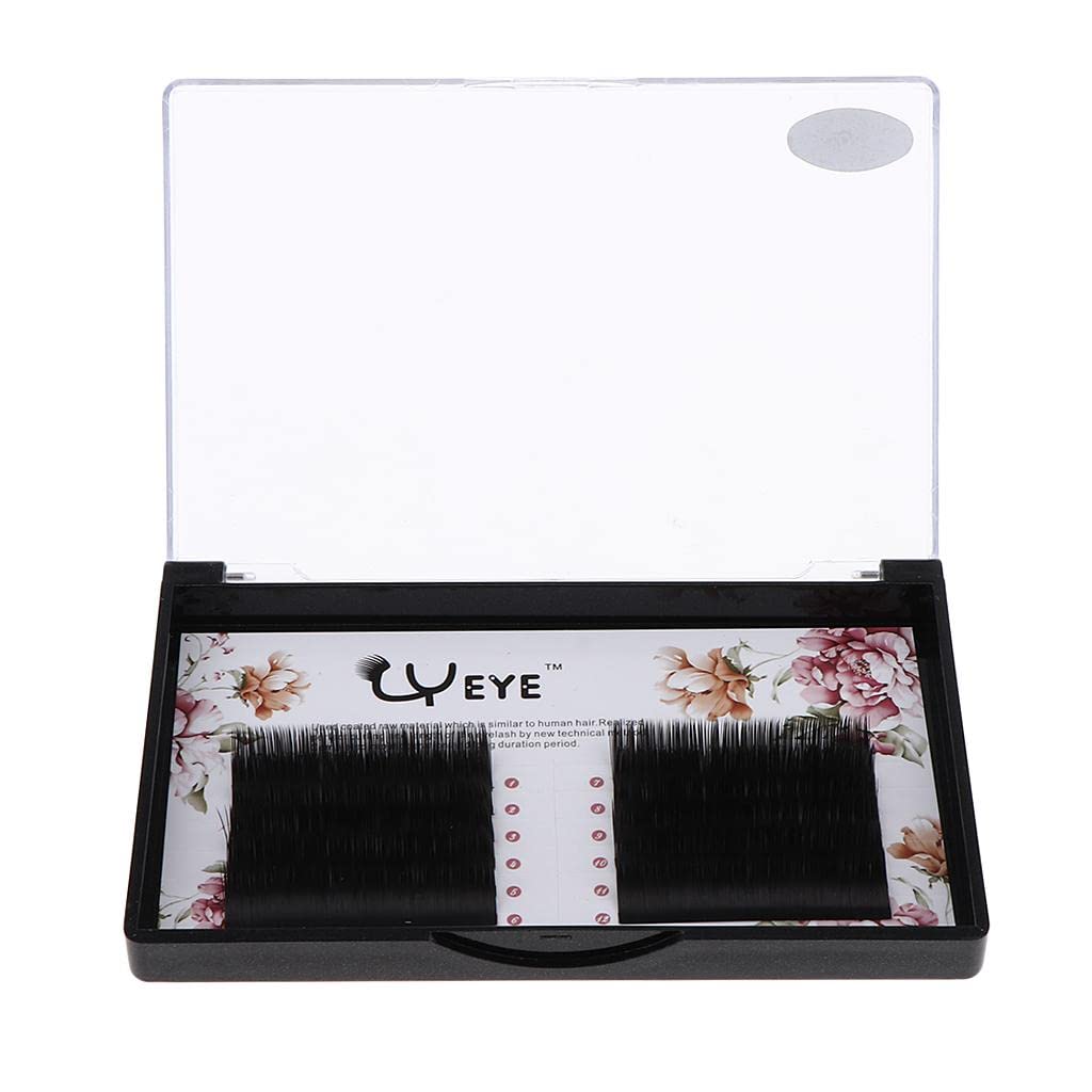 LOSA 1 Box Long Natural C Curly Individual False Eyelash Extensions - 9mm Fluttery Lashes for Volume & Length | Perfect for Daily Wear, Special Occasions & Professional Makeup Artists