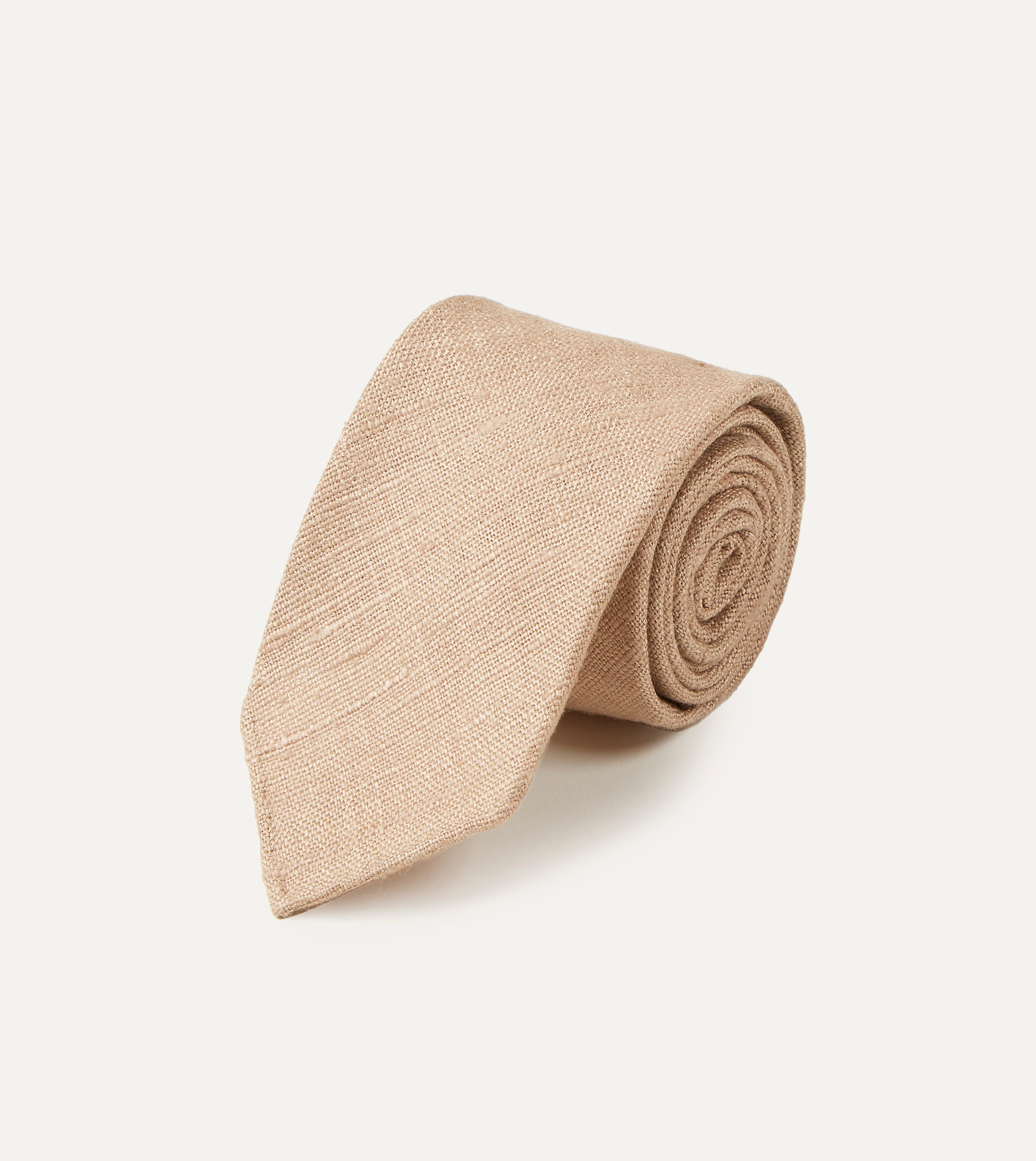 Handmade Sand Tussah Silk Tie for Men - Luxury Natural Silk Necktie for Business, Weddings & Formal Occasions