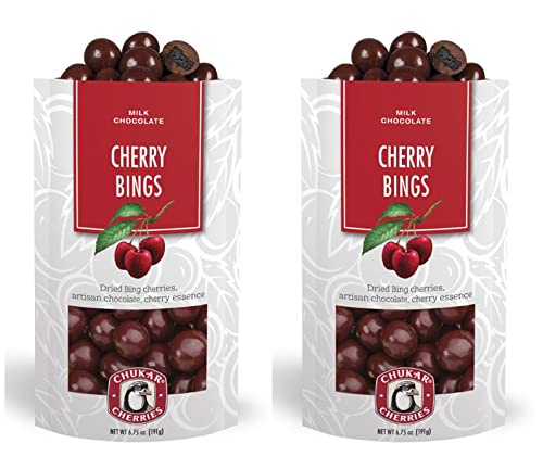 Premium Milk Chocolate Covered Cherry Bings - Sweet & Tangy Snack (2 Bags) | Perfect for Gifts, Parties & Holiday Treats