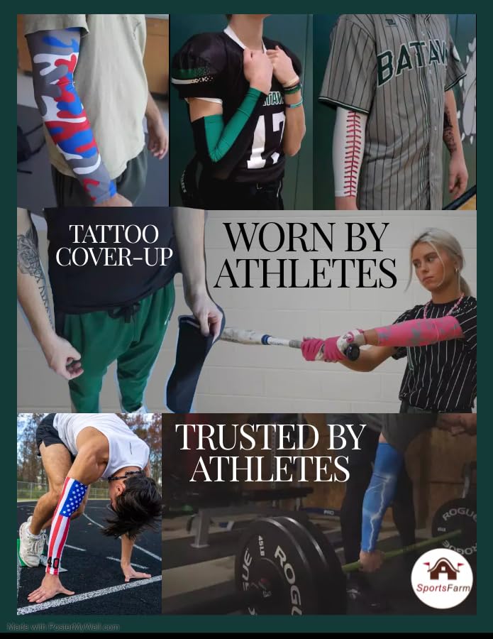 10 Pack Striped Sports Arm Sleeves - UV Protection & Moisture Wicking for Basketball, Running & Outdoor Activities