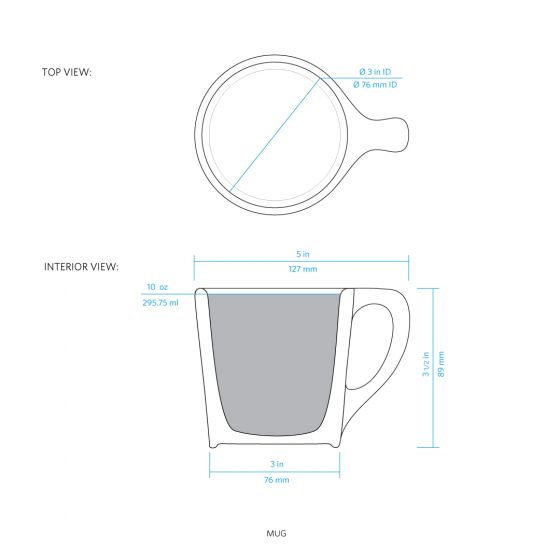 10oz Lino Diner Coffee Mug with Lotus Design - Perfect for Home, Office & Restaurant Use - Ceramic Coffee Cup for Hot & Cold Beverages