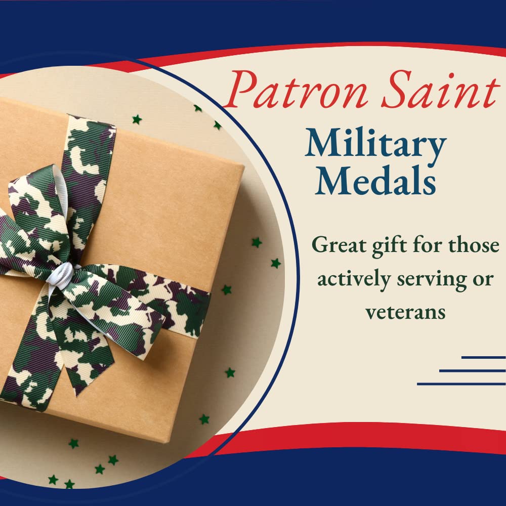 St. Michael Air Force Medal Pendant Necklace - Authentic Military Jewelry for Men & Women - Made in USA - Perfect for Military Appreciation, Gifts & Everyday Wear