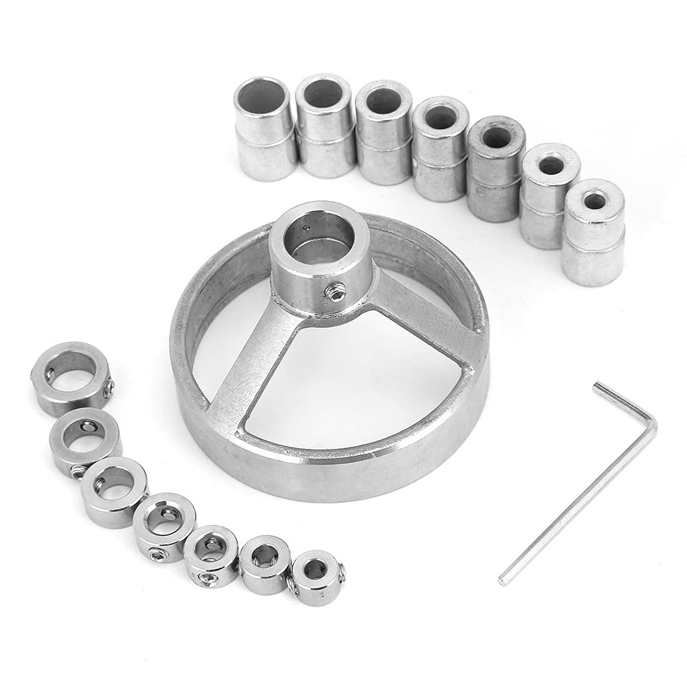 16-Piece Steel Straight Hole Drilling Positioner Set - Precision Vertical Drill Guide for Woodworking Tools | Perfect for Cabinet Making, Furniture Assembly & DIY Wood Projects