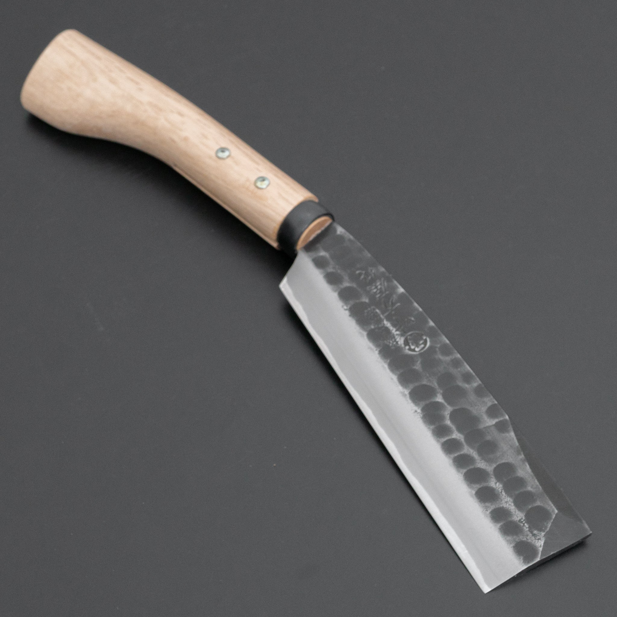 Premium Ajikataya Tsuchime Hatchet 165mm - Double Bevel Japanese Axe with Oak Handle - Perfect for Camping, Woodworking & Outdoor Survival