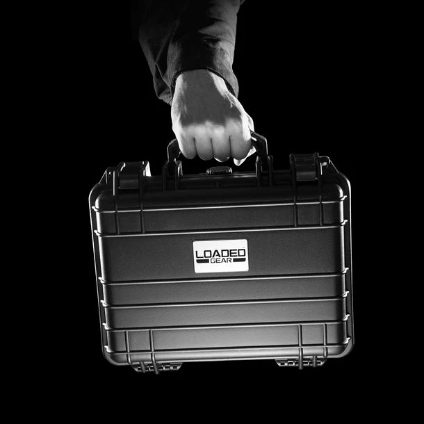 Barska BH11858 Loaded Gear Protective Hard Case - Heavy Duty Black Waterproof Storage for Tools, Electronics & Equipment - Perfect for Travel, Camping & Outdoor Adventures