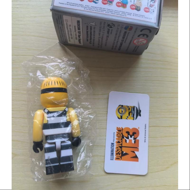 Bearbrick Series 34 Secret Minions 100% Collectible Vinyl Art Toy - Limited Edition Designer Figure for Display & Gifting | Perfect for Anime Fans, Home Decor, and Office Collection