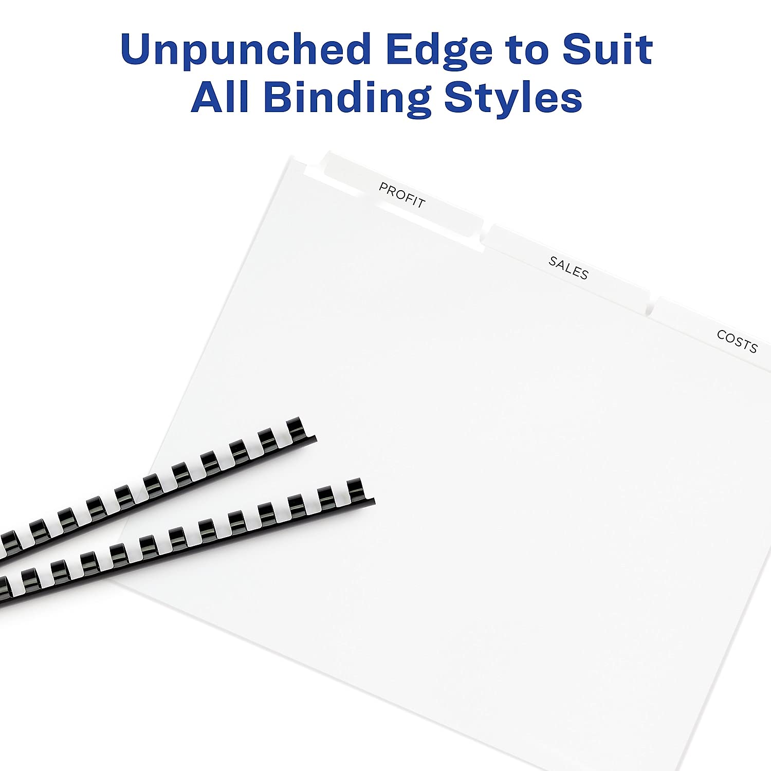 Avery Index Maker Clear Label Unpunched Divider - AVE11442 | Organize Files & Documents for Office, School, and Home Use