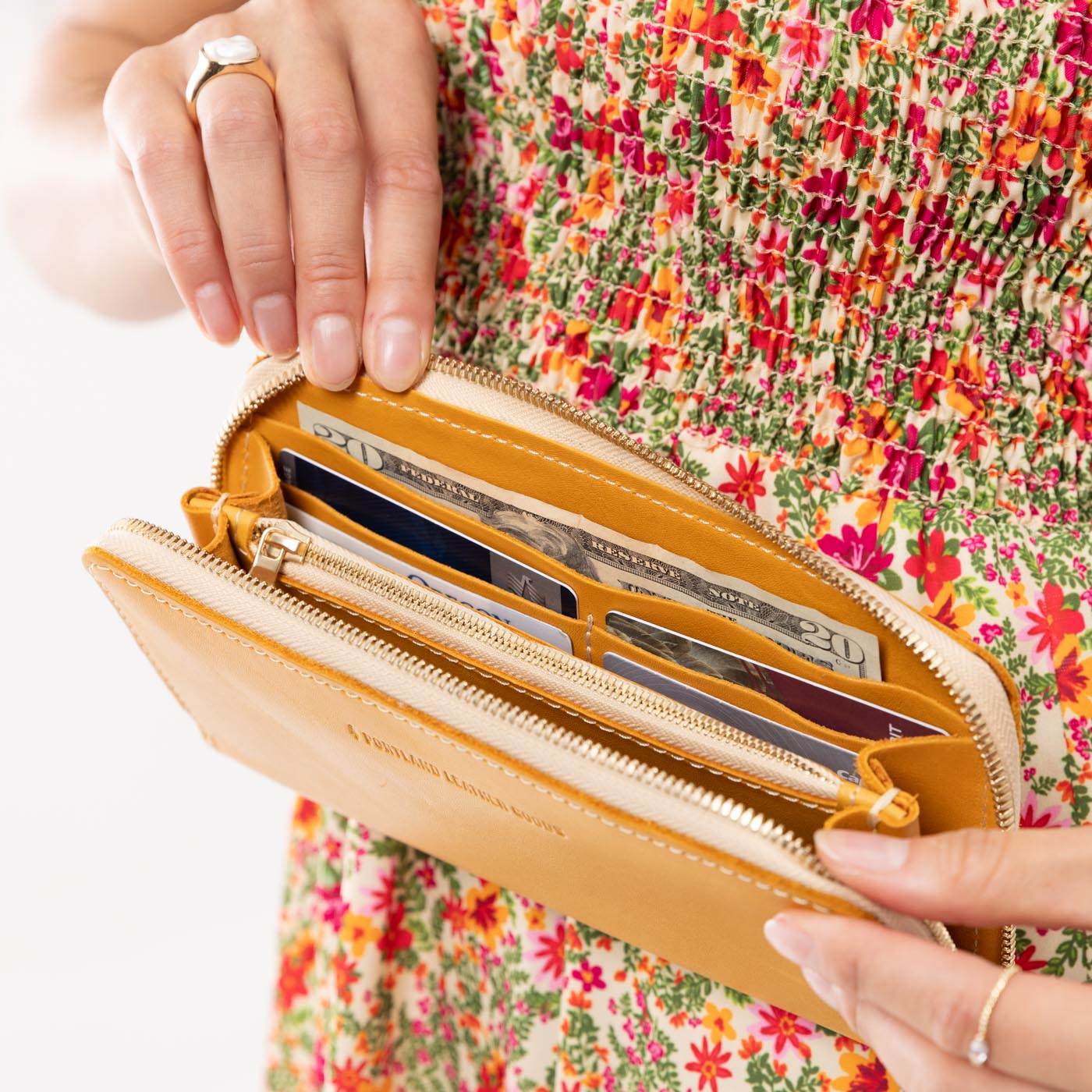 Almost Perfect Accordion Zip Wallet - Stylish Multi-Pocket RFID Blocking Wallet for Men & Women - Perfect for Travel, Shopping & Everyday Use