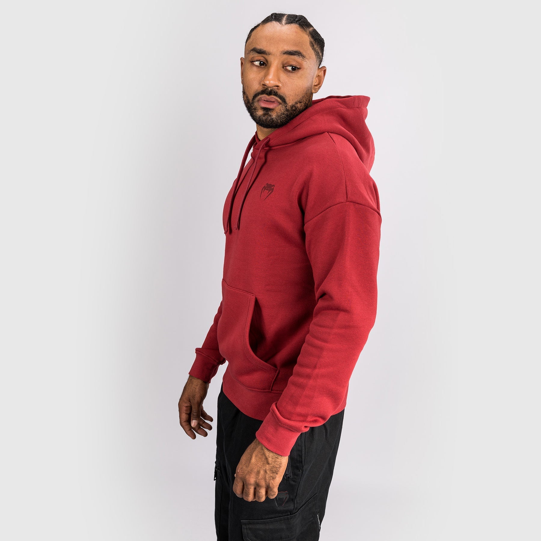 UFC by Venum Ulti Man Hoodie - Burgundy Red MMA Training Hooded Sweatshirt for Men | Gym, Streetwear & Casual Wear