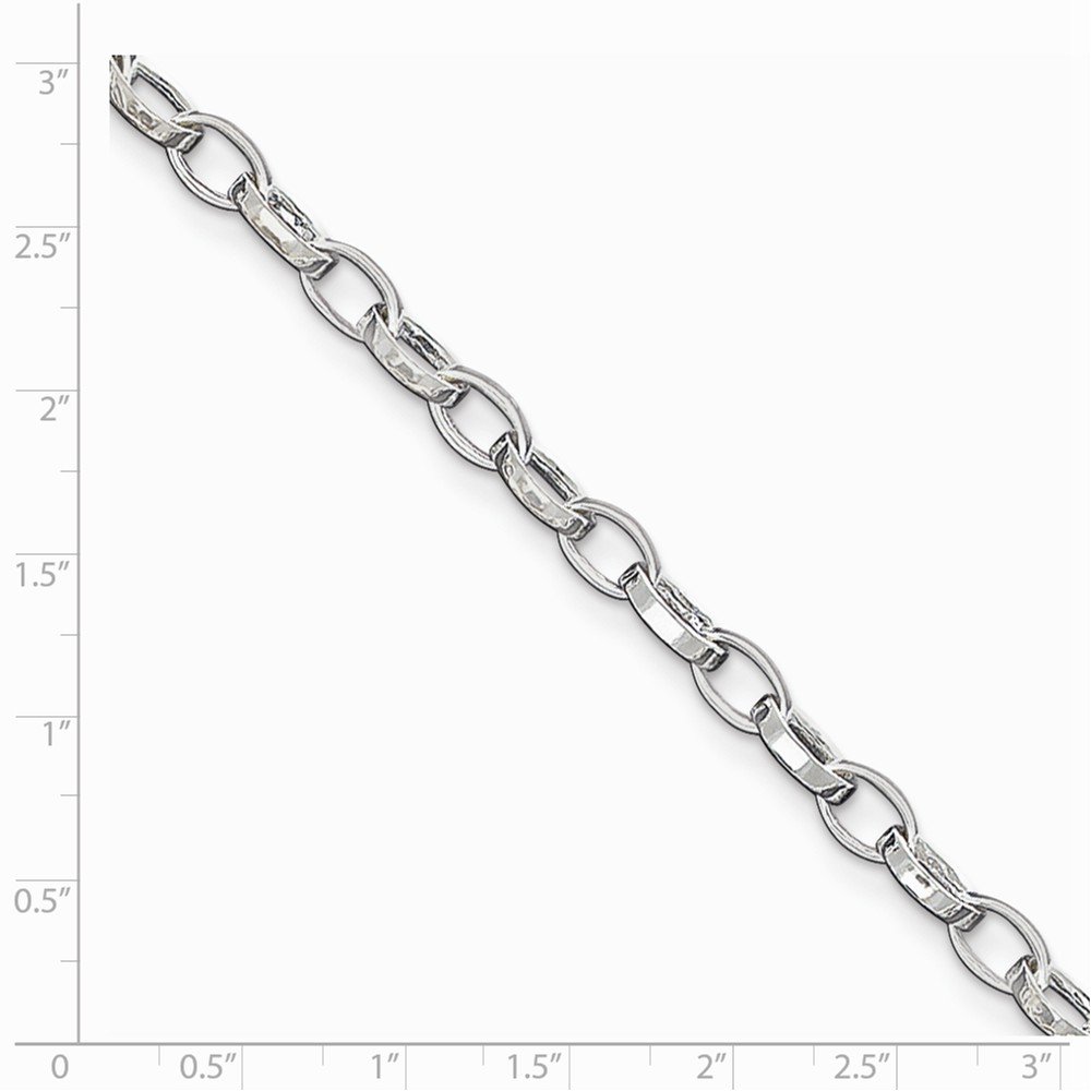925 Sterling Silver 10 Inch Solid Link Anklet with Secure Lobster Clasp - 5mm Width | Elegant Women's Ankle Bracelet for Everyday Wear, Beach & Parties | Perfect Jewelry Gift for Weddings, Vacations & Special Occasions | Boho Chic Style for Date Nights & Music Festivals | Stackable Layering Bracelet for Yoga, Work & Travel | Versatile Fashion Accessory for Summer, Romantic Dinners & Festival Outfits | Great for Boho Style, Casual Wear & Jewelry Layering Looks