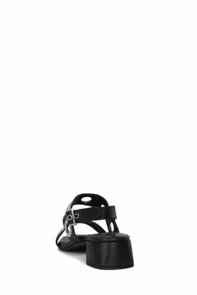 Jeffrey Campbell Women's Rivets Black Leather Boots - Stylish & Comfortable Ankle Booties for Casual Outfits & Night Out