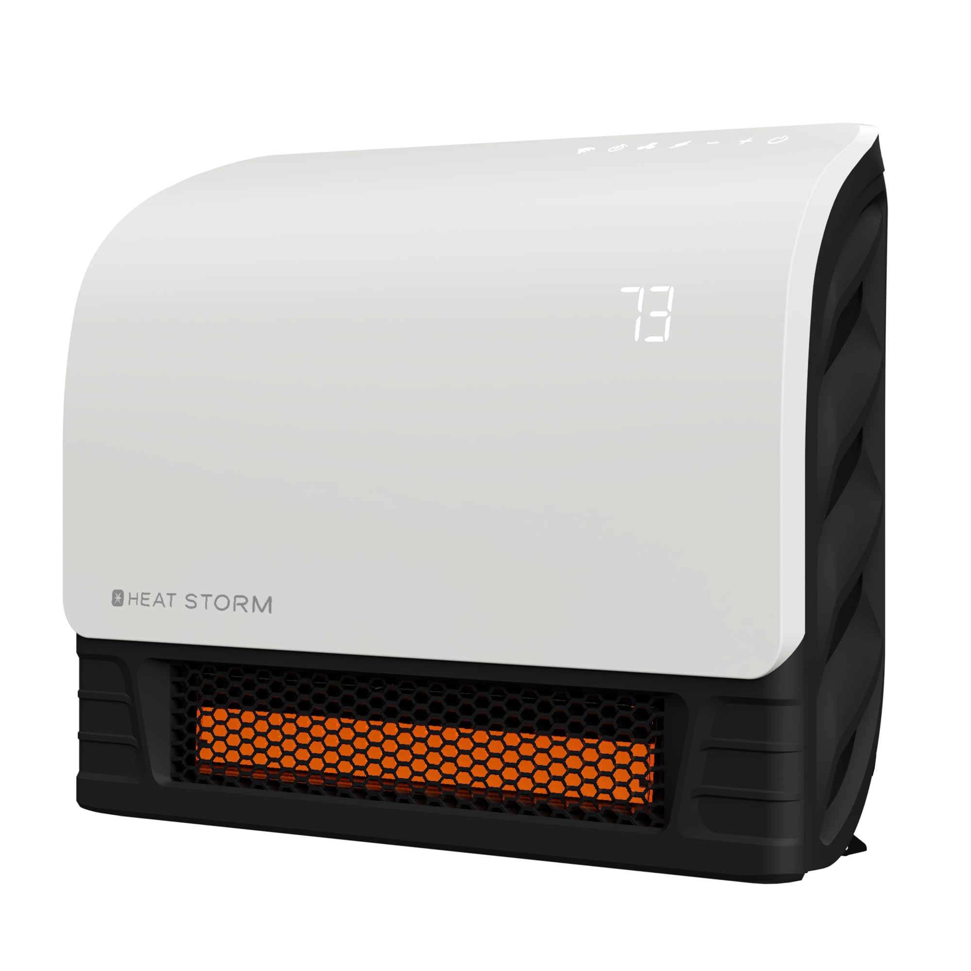 Heat Storm 1500-Watt Sedona WiFi Infrared Wall Mountable Space Heater - White | Smart Home Heating for Bedroom, Office & Garage | Energy Efficient Indoor Electric Heater
