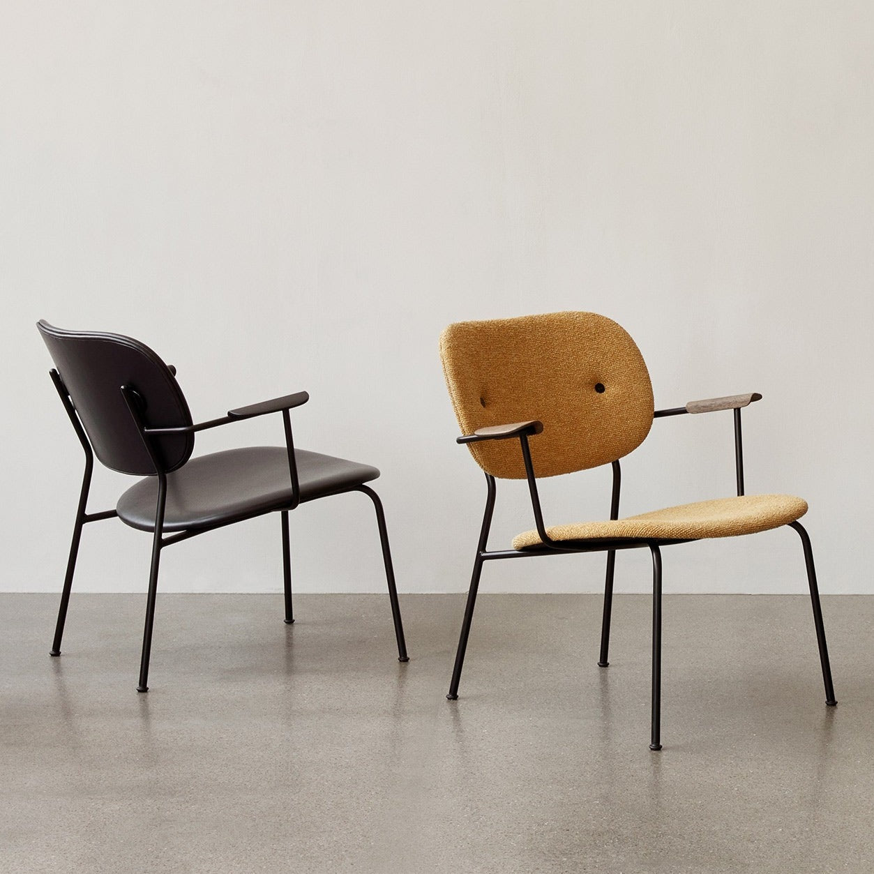 Co Lounge Chair with Upholstered Seat and Back - Modern Comfort for Living Room, Bedroom, or Office Relaxation