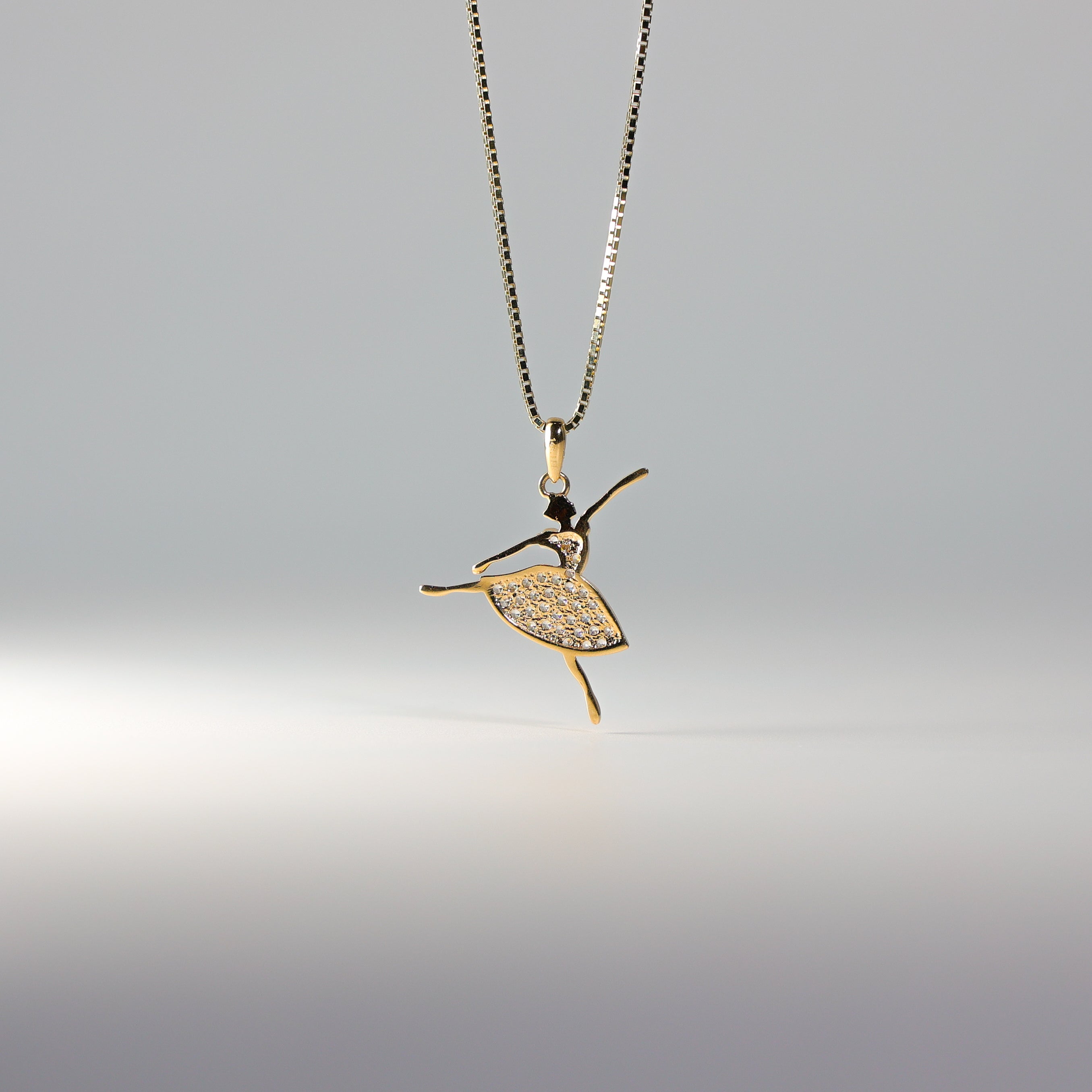 Elegant 14K Gold Ballerina Pendant Necklace - Model 597 | Perfect Gift for Dancers, Ballet Lovers & Jewelry Collectors
