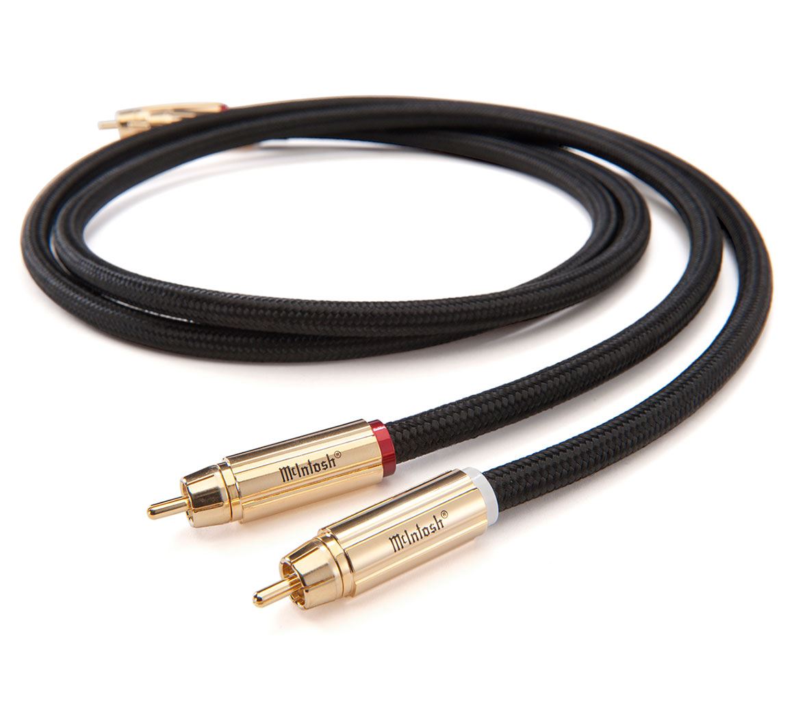 Premium McIntosh RCA Unbalanced Audio Cables - High-Quality Stereo Interconnect Pair for Home Theater & Hi-Fi Systems - Perfect for Turntables, Amplifiers & Audio Components