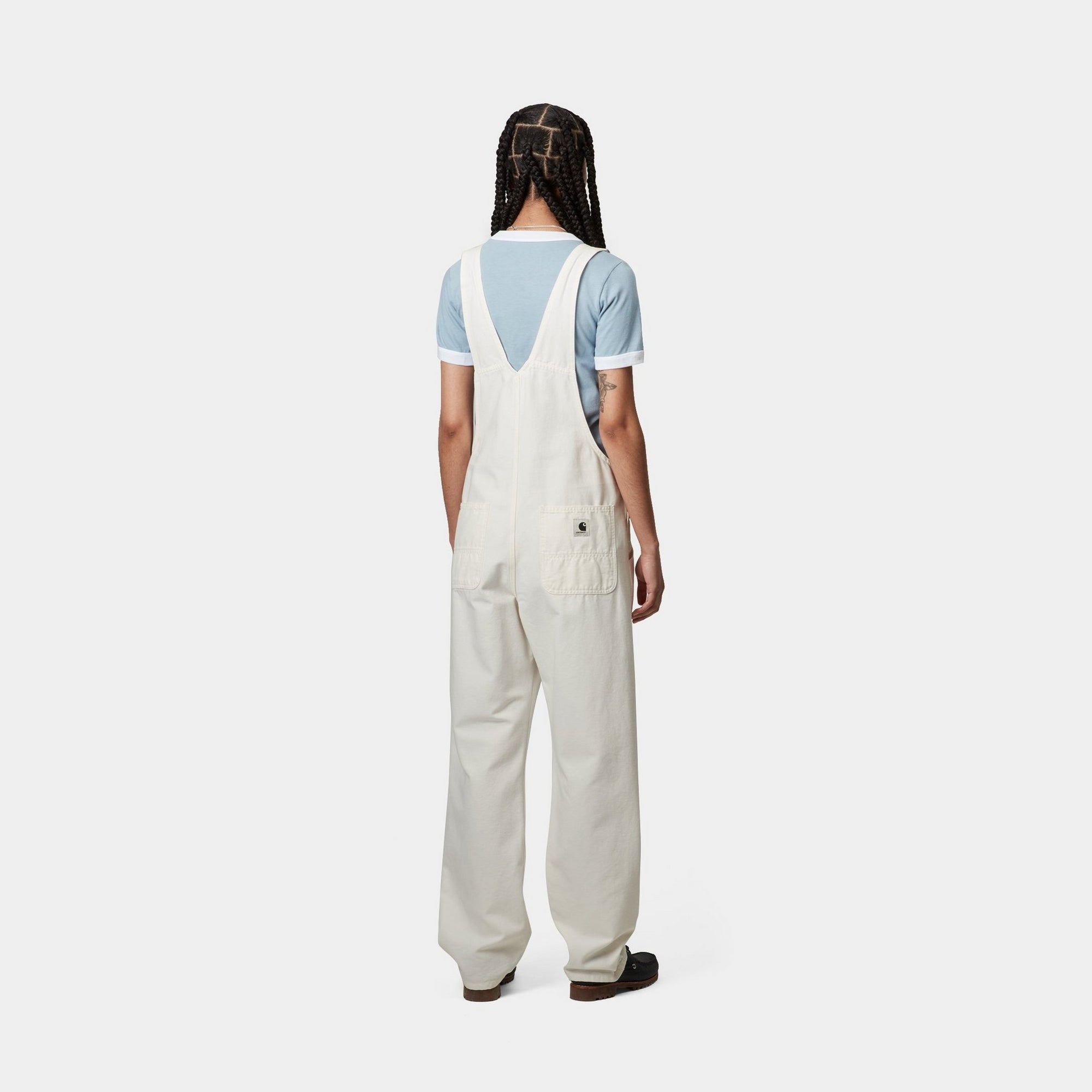 Women's Denim Bib Overalls - Straight Leg Workwear & Casual Jumpsuit for Women | Wax Coated for Durability | Perfect for Farming, Gardening & Outdoor Activities