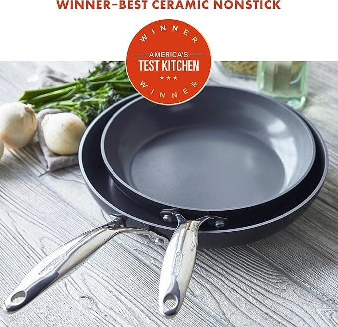 GreenPan Valencia Pro Non-Stick Fry Pan Set - 8
