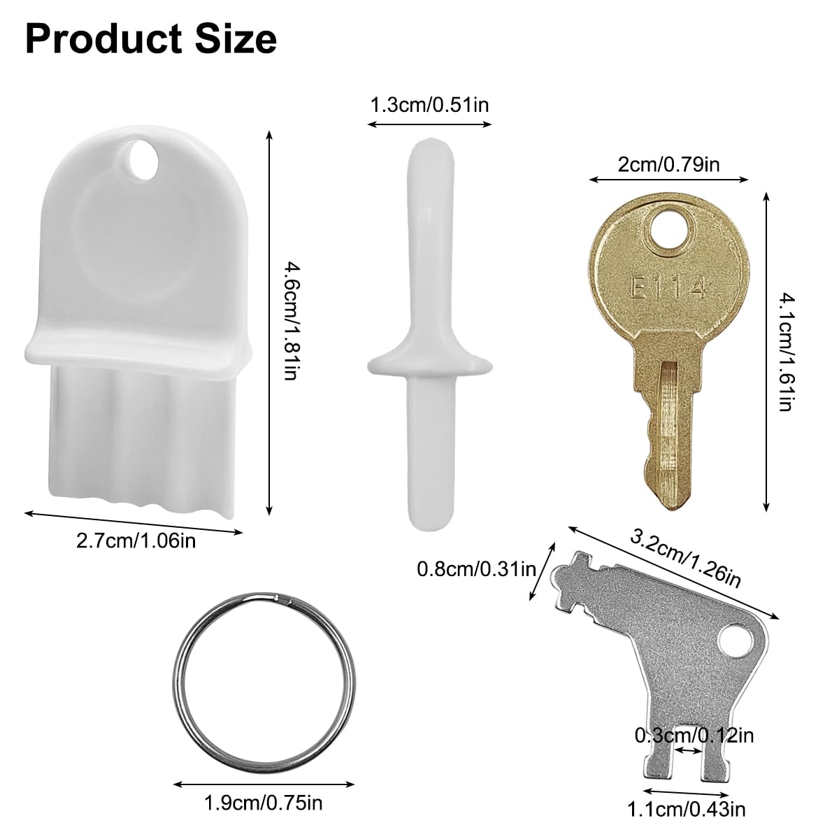 12-Piece Universal Paper Towel & Toilet Paper Dispenser Key Set - Replacement Keys Compatible with Georgia Pacific, E114 & Major Brands - Perfect for Restaurants, Offices & Commercial Restrooms