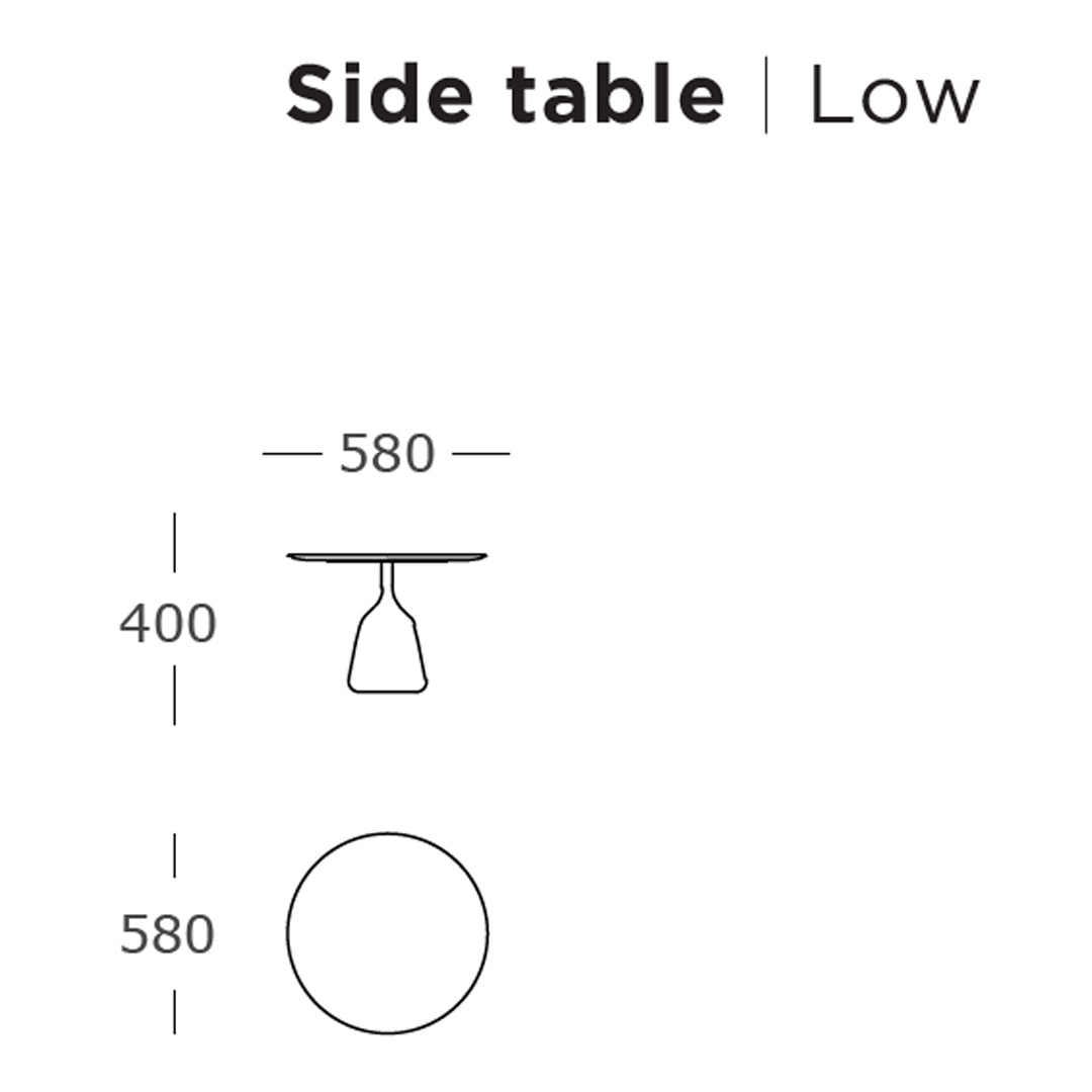 365 North Coin Side Table by Wendelbo - Modern Scandinavian End Table for Living Room, Bedroom & Office Decor