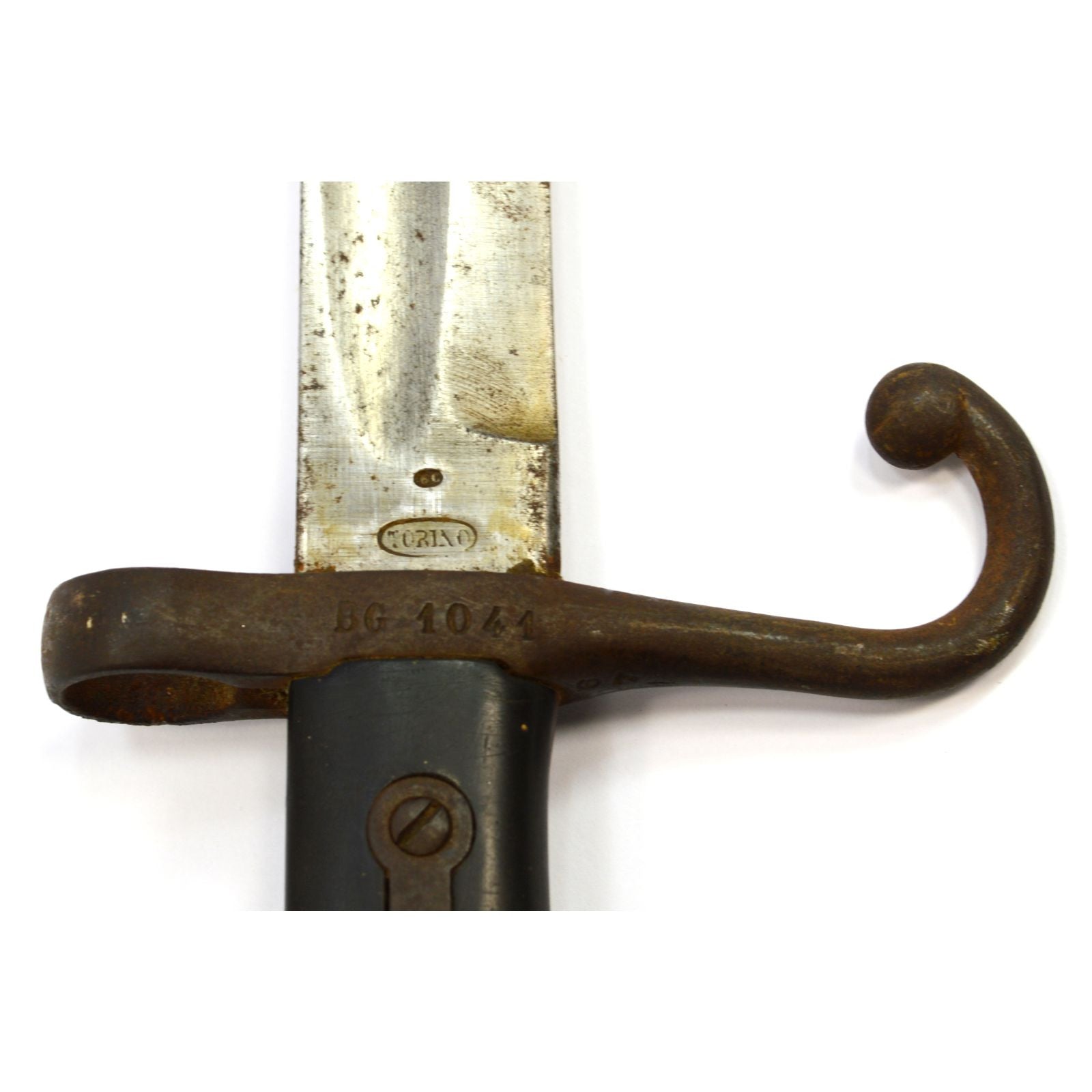 Antique Torino M1871 Sword Bayonet for Vetterli Vitali Rifles - Italian Military Collectible BG 1041 - Perfect for Historical Reenactments & Weapon Collections