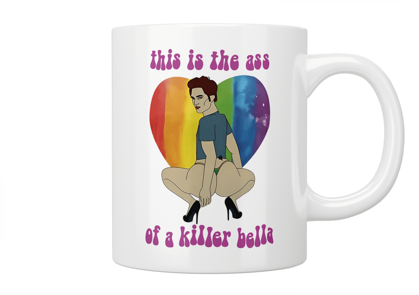 Twilight Movie Fan Mug - This Is The Ass Of A Killer Bella Quote Coffee Cup - Perfect for Twilight Fans, Coffee Lovers & Office Gifts
