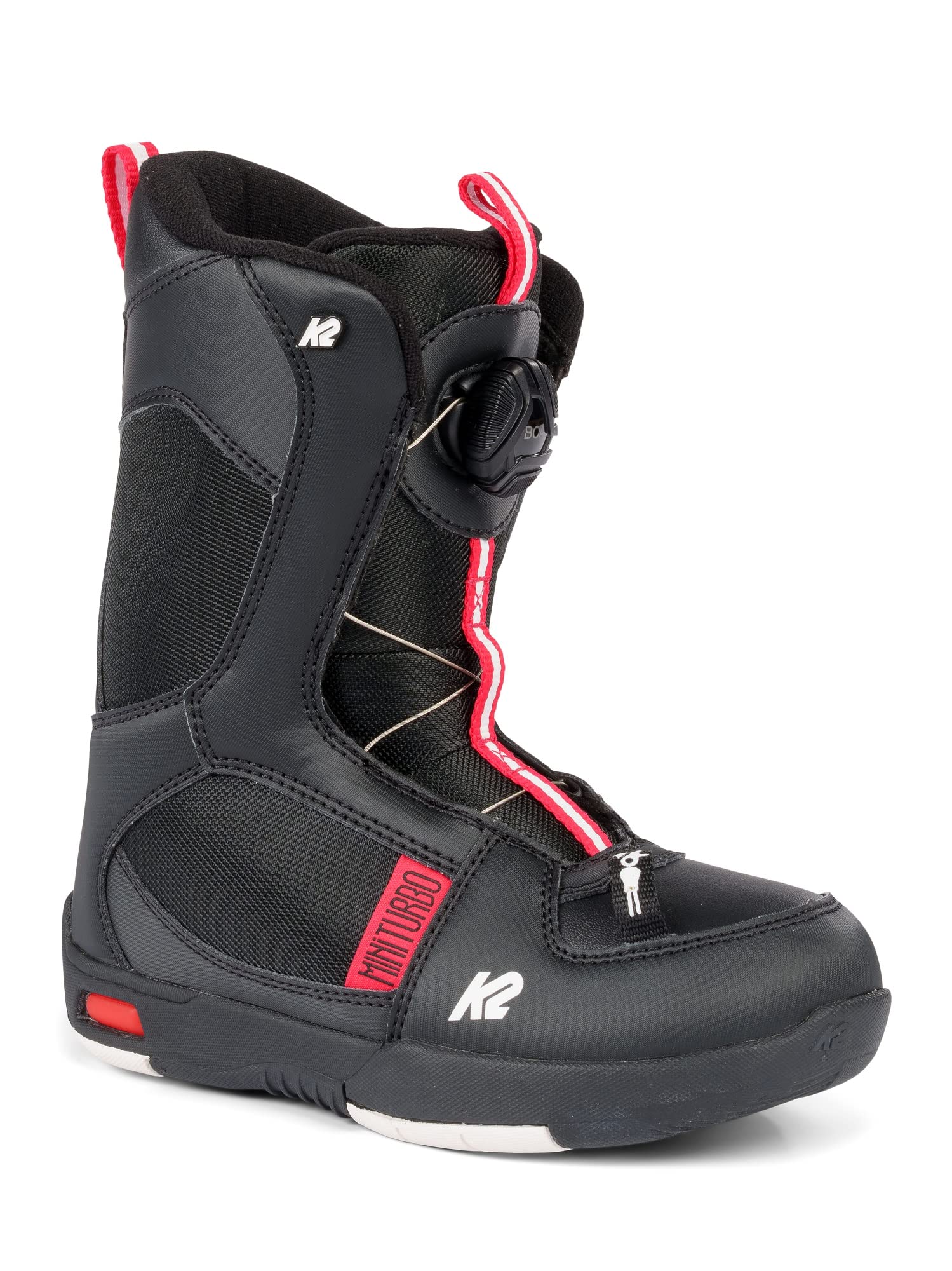 K2 Mini Turbo Kids Snowboard Boots - Waterproof & Comfortable Snow Boots for Boys & Girls - Perfect for Skiing, Snowboarding & Winter Outdoor Adventures