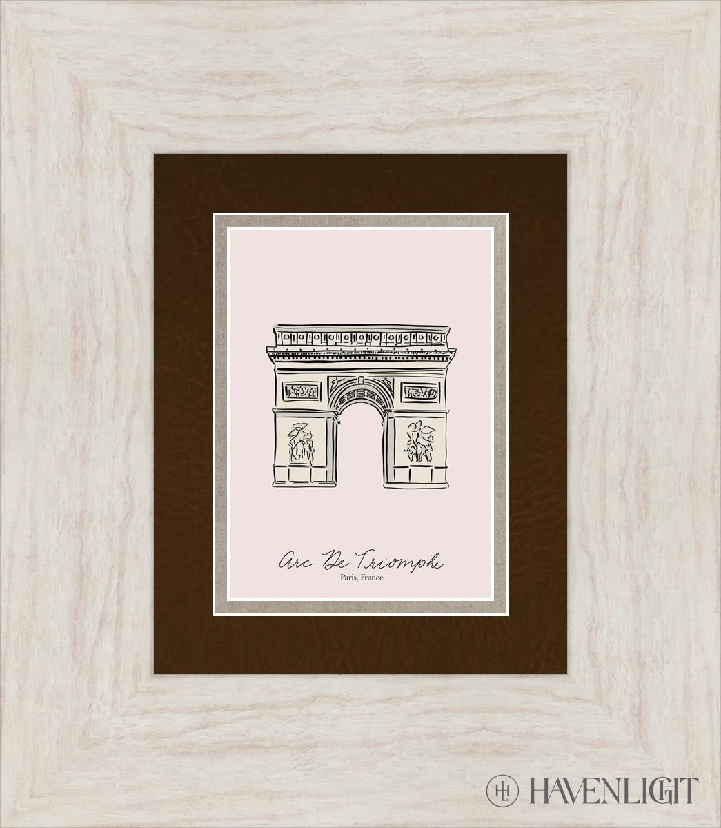 Arc De Triomphe Painting by Elise Gomez - Elegant Parisian Wall Art for Living Room, Office & Home Decor