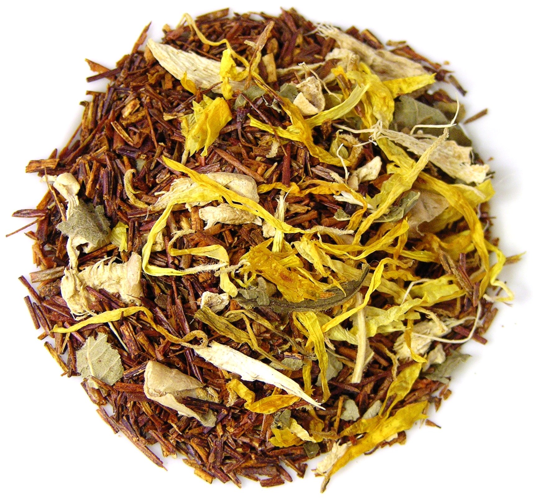 Organic Ginger Peach Rooibos Loose Leaf Tea - 16oz Bag | Caffeine-Free Herbal Tea for Relaxation & Digestion | Perfect for Afternoon Tea, Gift Sets & Wellness Rituals