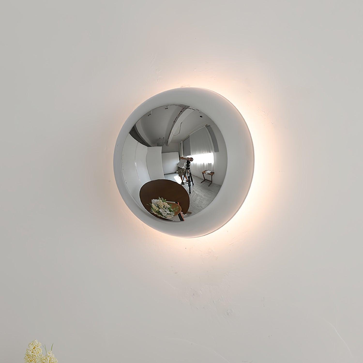 Aurum Sphere Wall Sconce - Modern Gold LED Wall Light Fixture for Living Room, Bedroom & Hallway Decor | Dimmable Indoor Lighting for Home & Office