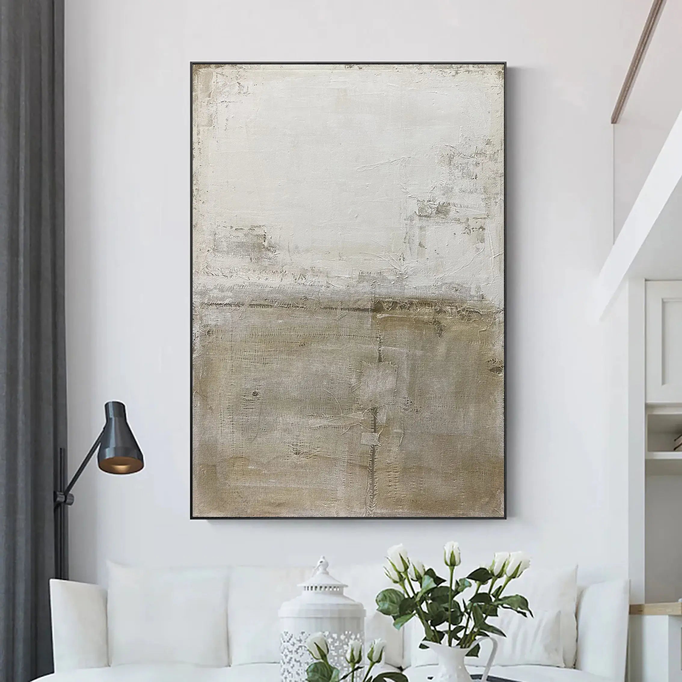 Modern Abstract Landscape Wall Art Painting - Large Canvas Print for Living Room, Bedroom & Office Decor | Home & Office Wall Decor