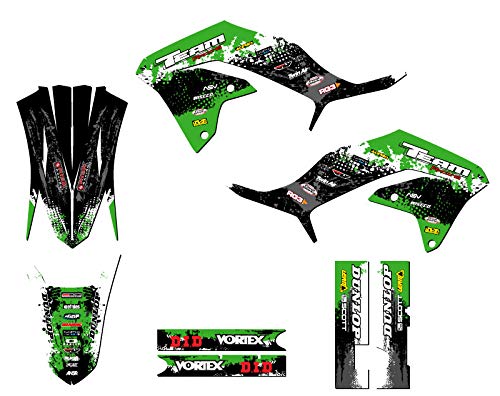 Kawasaki KLX 230R 2020-2021 Team Racing Graphics Kit - SCATTER Base Design - High-Quality Dirt Bike Decals for Off-Road & Motocross Racing