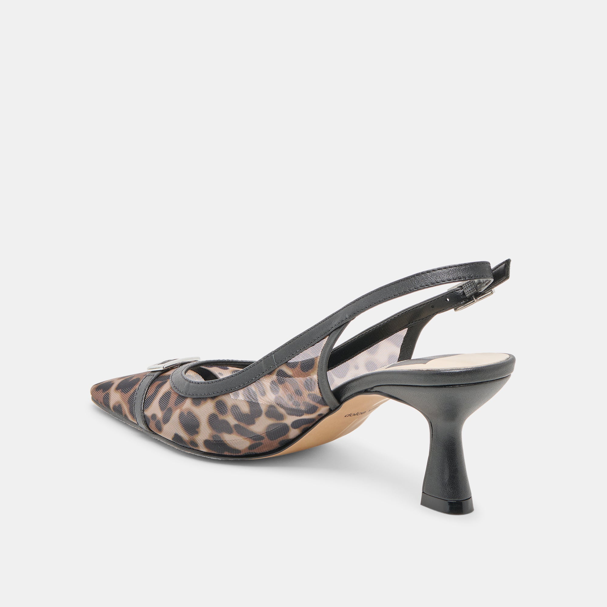 LORINE Women's Leopard Print Mesh High Heels - Stylish & Comfortable Party & Evening Dress Shoes