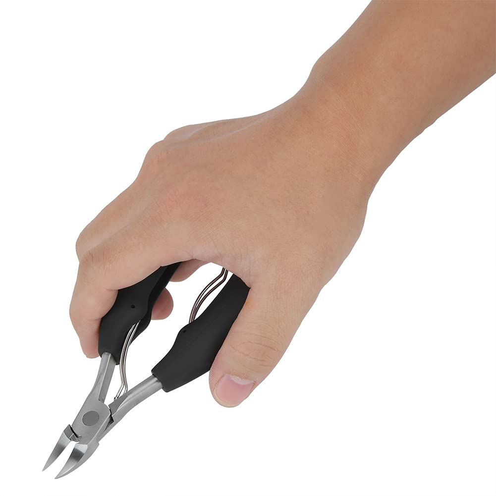 Professional Stainless Steel Nail Clippers for Thick & Ingrown Nails - Pointed Tip Pedicure Tool for Paronychia Care | Perfect Manicure & Pedicure Gift Set for Home & Salon Use