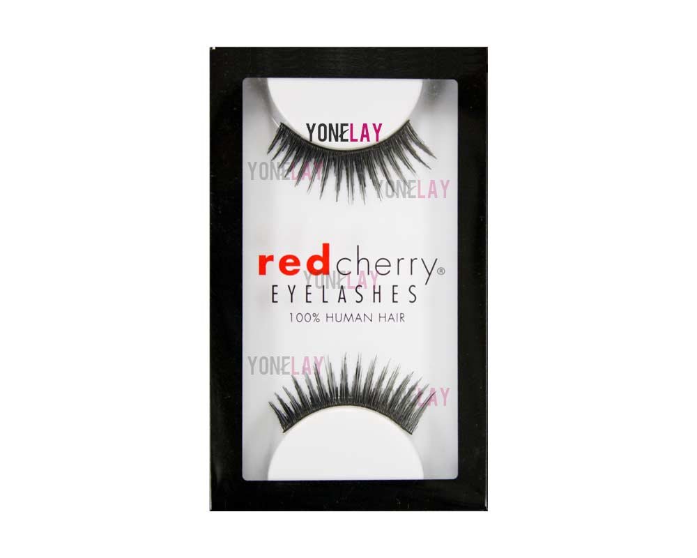 Red Cherry #15 Eyelashes - 100% Human Hair Lashes (Pack of 2) | Perfect for Natural Look, Parties & Special Occasions