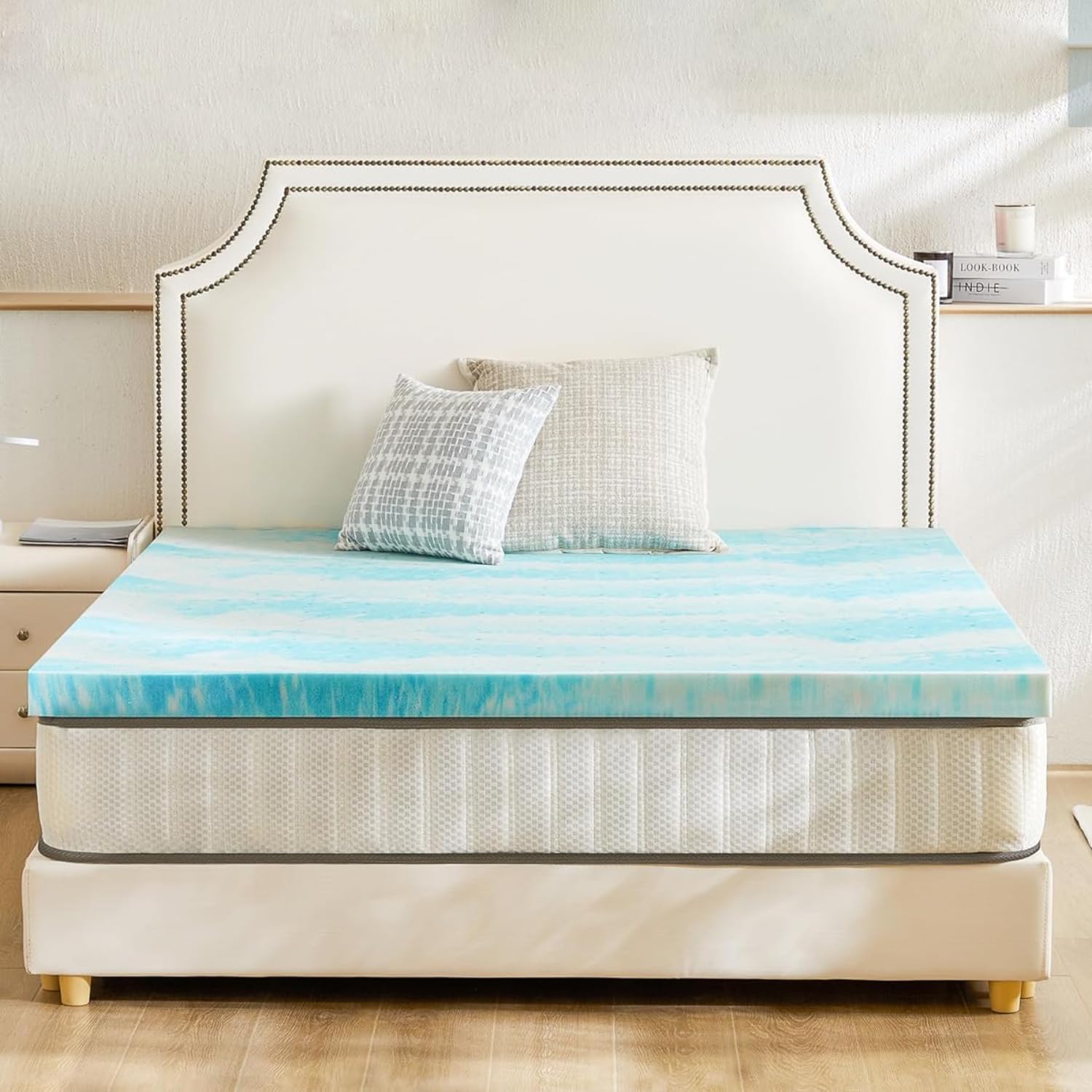 3 Inch Cooling Memory Foam Mattress Topper - Twin Size for Sleeper Sofa, RV & Camper - CertiPUR-US Certified - Pressure Relief & Temperature Regulation for Better Sleep