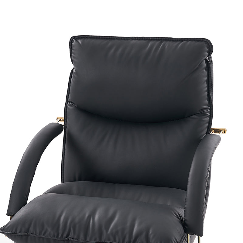 Waterproof PU Leather 360-Degree Swivel Office Chair - Ergonomic Desk Chair for Home & Office Workspace - Perfect for Long Hours of Sitting, Gaming, and Conference Rooms