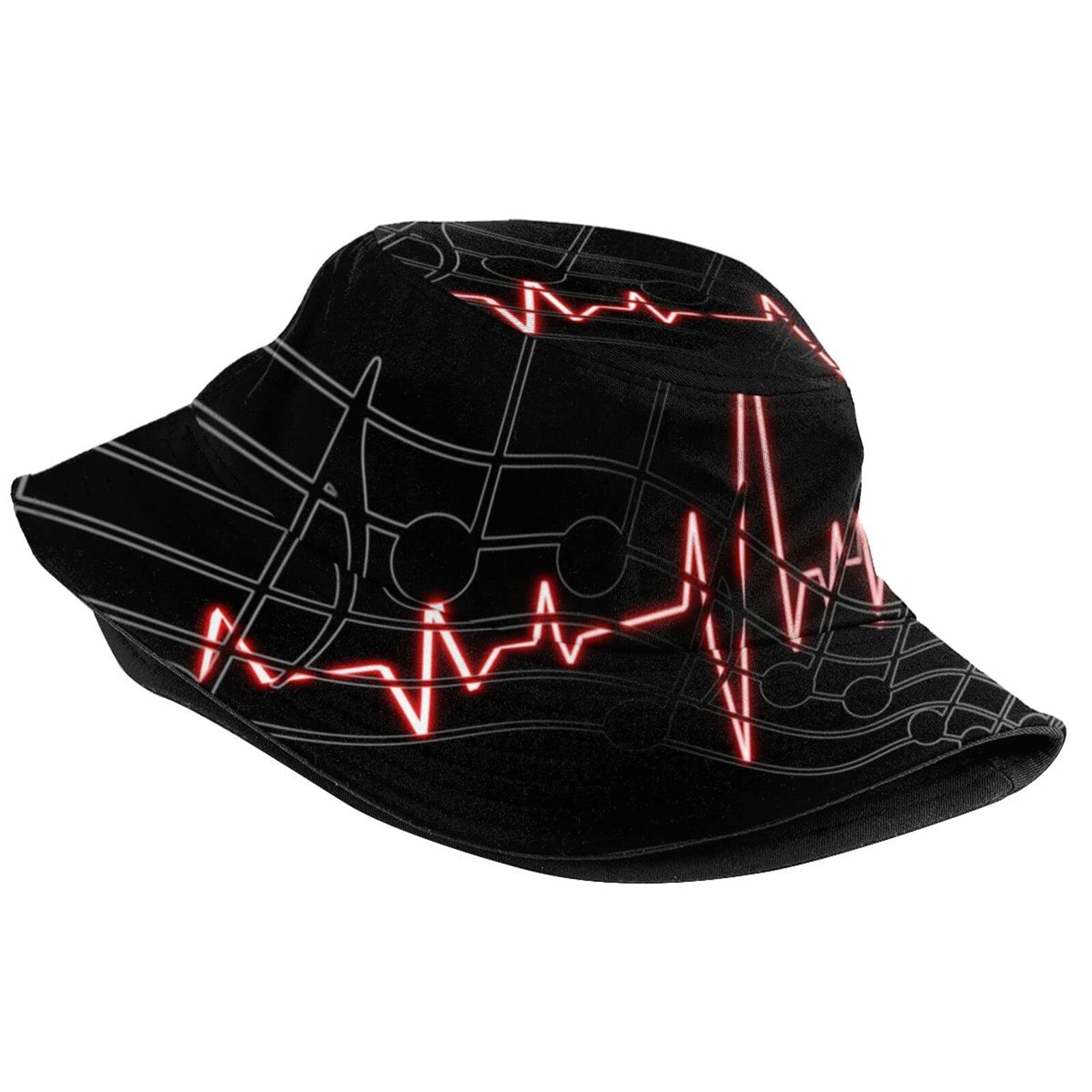 Funny Musical Note Print Bucket Hat - Unisex Summer Sun Hat for Music Lovers | Perfect for Concerts, Beach Outings & Outdoor Festivals