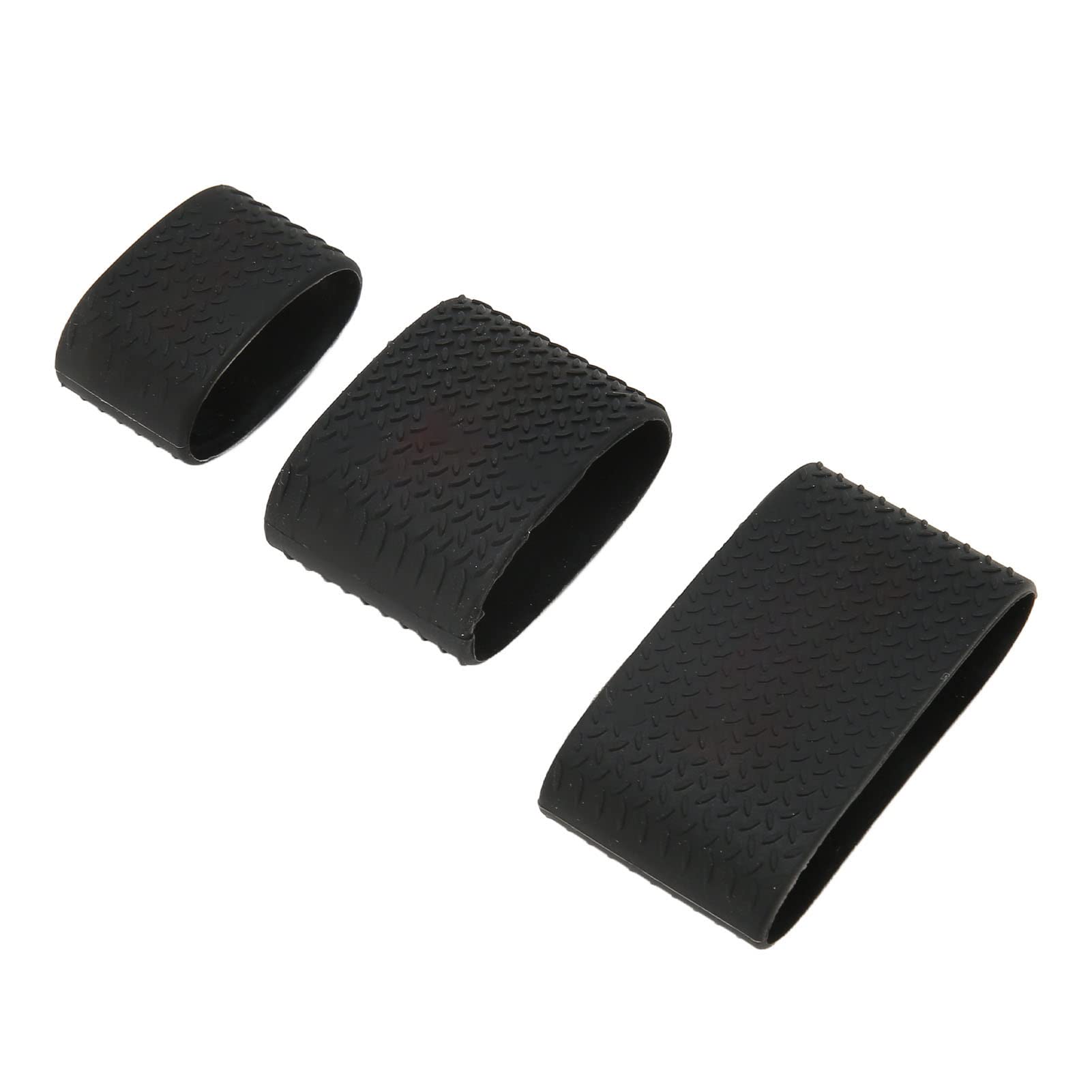 Heat Resistant Black Silicone Barber Sleeve - Universal Electric Clipper Shock Absorption Band for Professional Hair Salon & Home Haircut Use