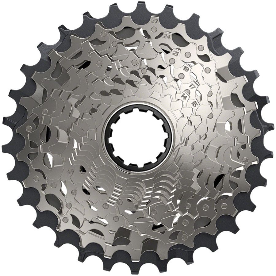 SRAM Force AXS XG 1270 12-Speed Cassette - 10-30T, Silver, XDR Driver Body Compatible | Premium Road Bike Gear for Smooth Shifting & Performance Cycling
