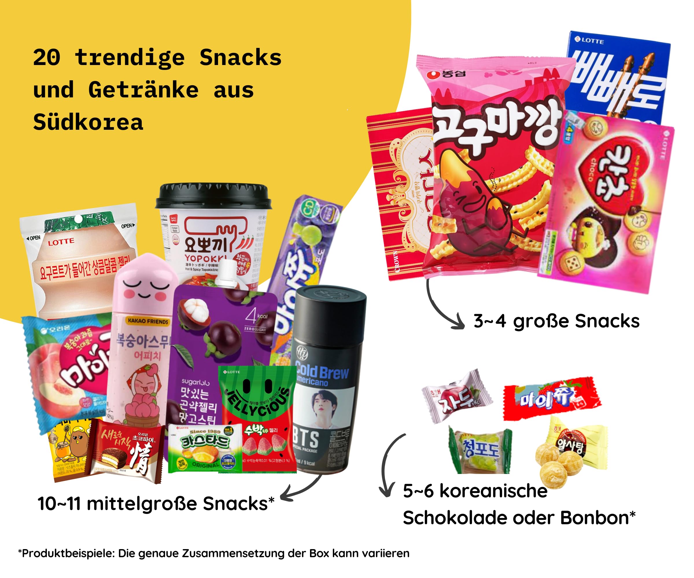 Korean Snack Box - 20-Piece Assortment of Delicious Korean Snacks | Perfect for Gifts, Parties & Korean Food Lovers