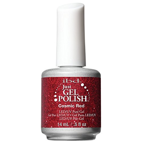 IBD Gel Polish - Cosmic Red Nail Lacquer for Long-Lasting Manicures | Salon-Quality UV/LED Gel Nail Polish for Home & Professional Use | Perfect for Nail Art, French Tips & Special Occasions