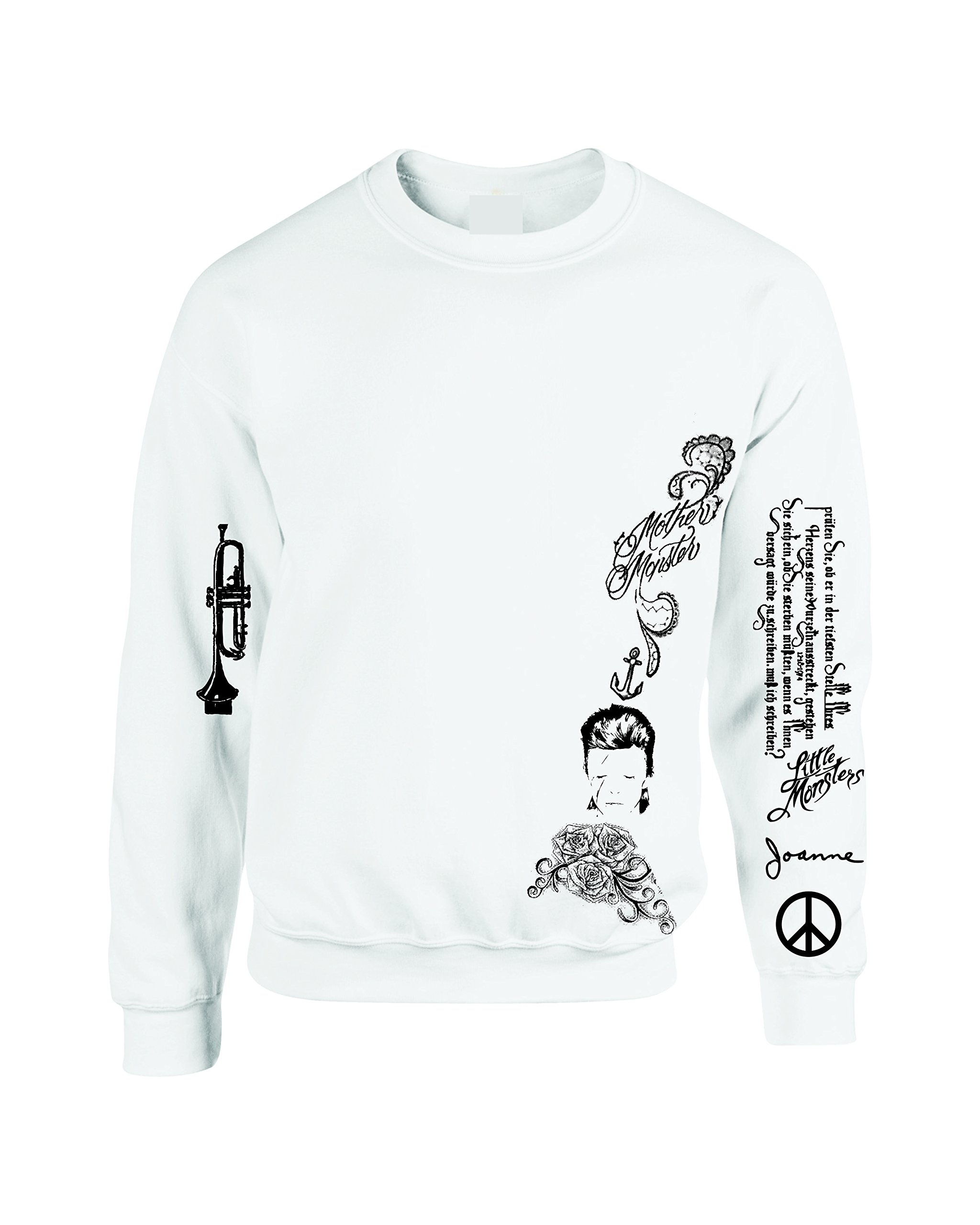 Trendy Women's Tattoo Print Sweatshirt - Soft Cotton Pullover Hoodie for Casual Wear, Street Style & Lounge Comfort