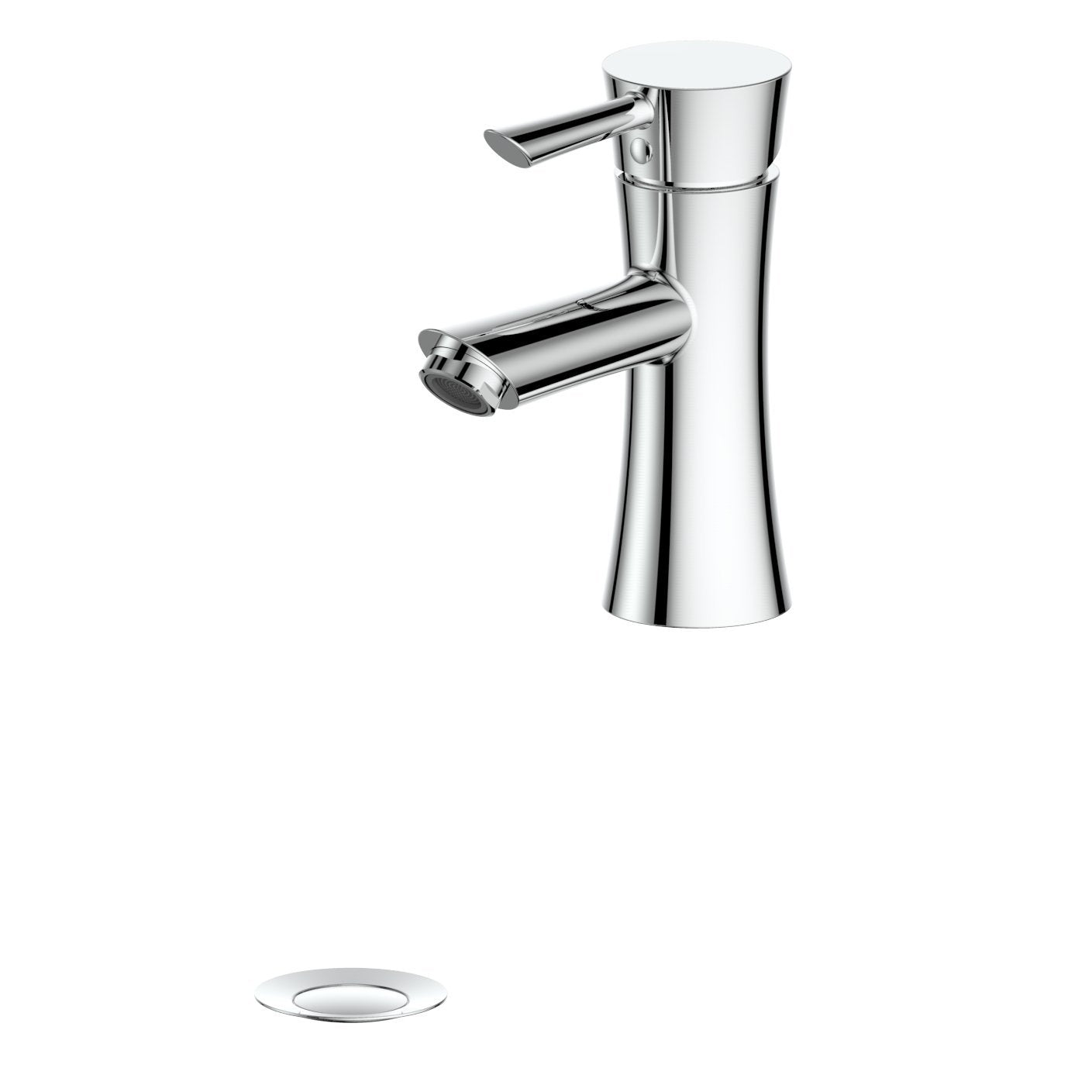 ZLINE Donner Chrome Bathroom Faucet - Modern Waterfall Spout Design for Sink & Vanity - Perfect for Bathroom Renovation & Luxury Home Decor