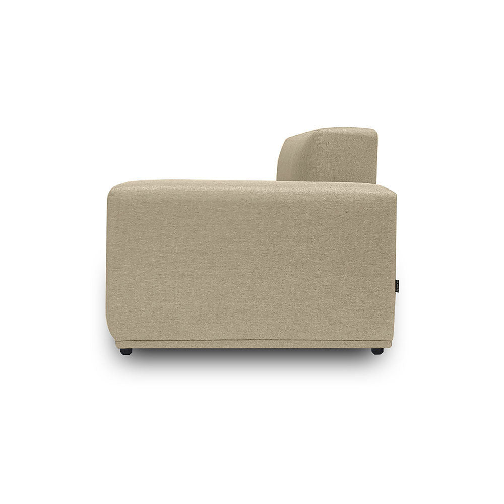 3 Seater Modular Sofa with Ottoman | EcoClean Fabric | Modern Living Room Furniture for Small Spaces | Perfect for Apartments & Home Offices