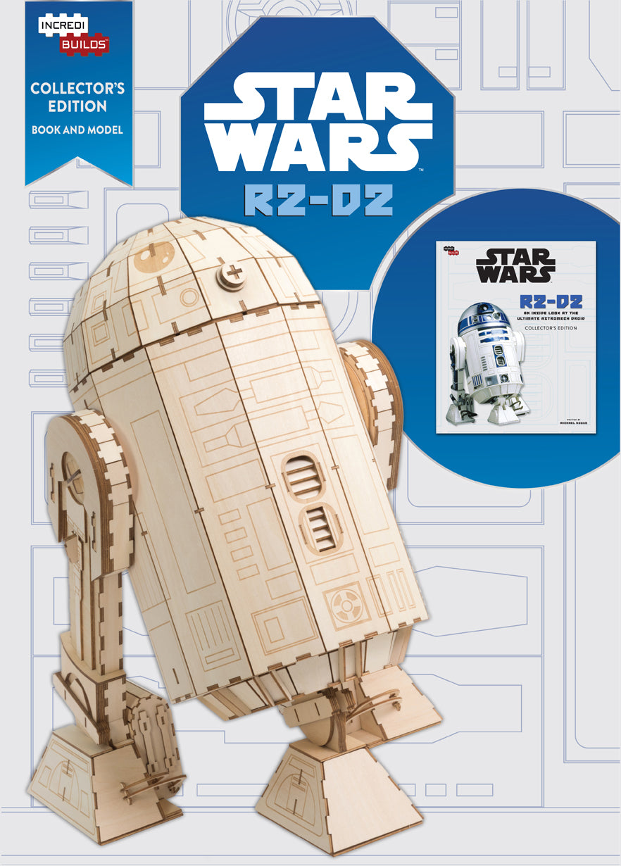IncrediBuilds R2-D2 Star Wars Collector's Edition Book & 3D Wooden Model Kit - DIY Droid Building Project for Fans & Collectors - Perfect for Home Decoration, Gift Giving & Star Wars Themed Parties