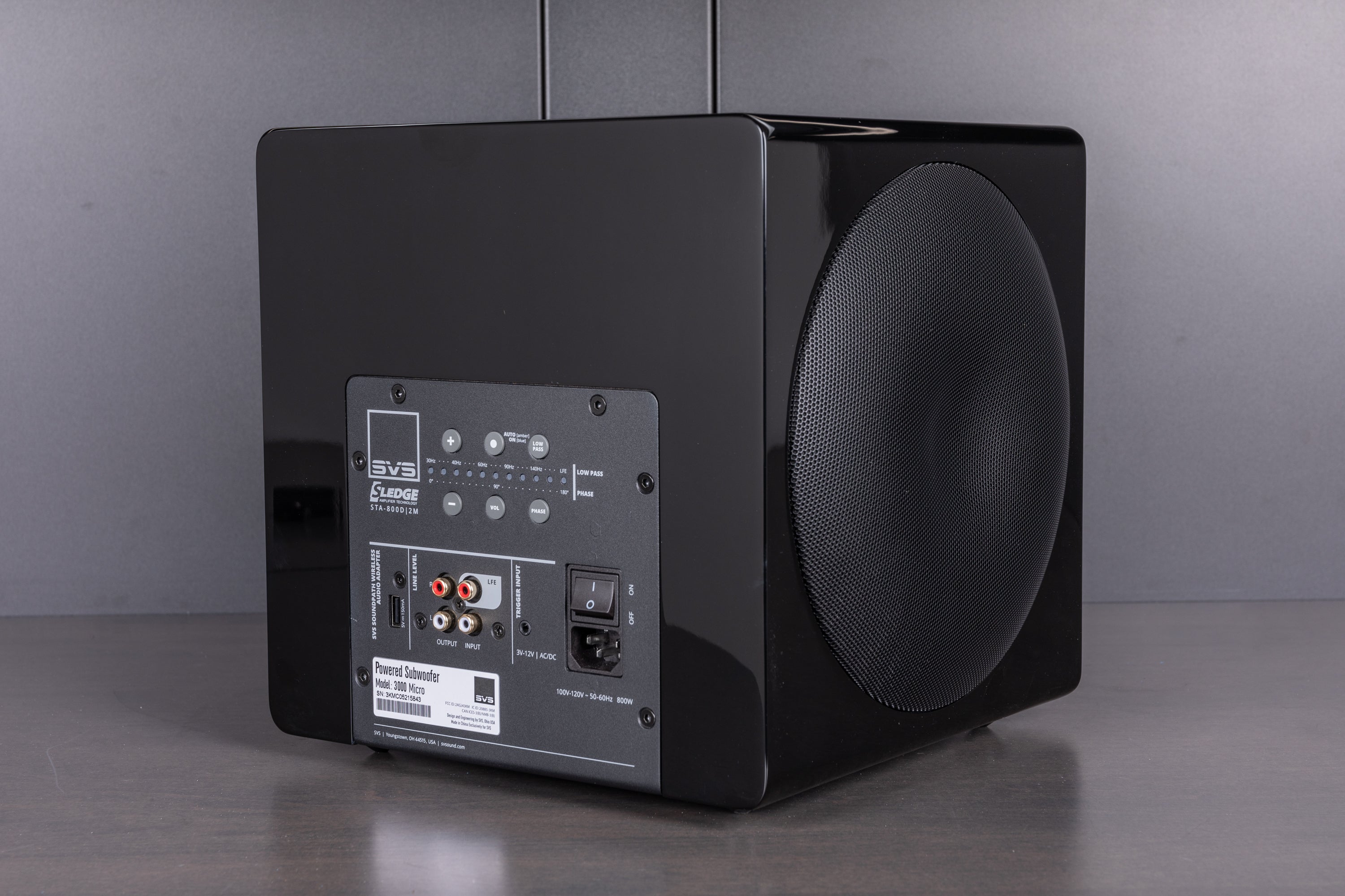 SVS 3000 Micro Subwoofer - Compact High-Performance Home Theater Subwoofer for Movies, Music & Gaming - Perfect for Small Spaces & Apartment Living