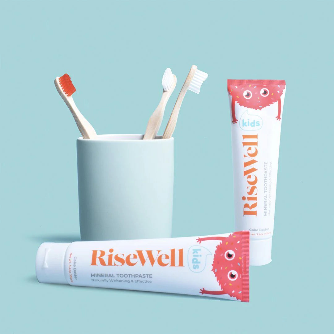 Natural Kids Mineral Toothpaste for Children - Safe & Fluoride-Free for Healthy Teeth - Perfect for Daily Brushing at Home & Travel