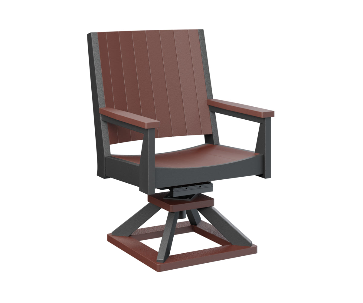 Berlin Gardens Mayhew Swivel Rocker Dining Chair - Comfortable Patio & Outdoor Seating for Restaurants, Gardens, and Decks