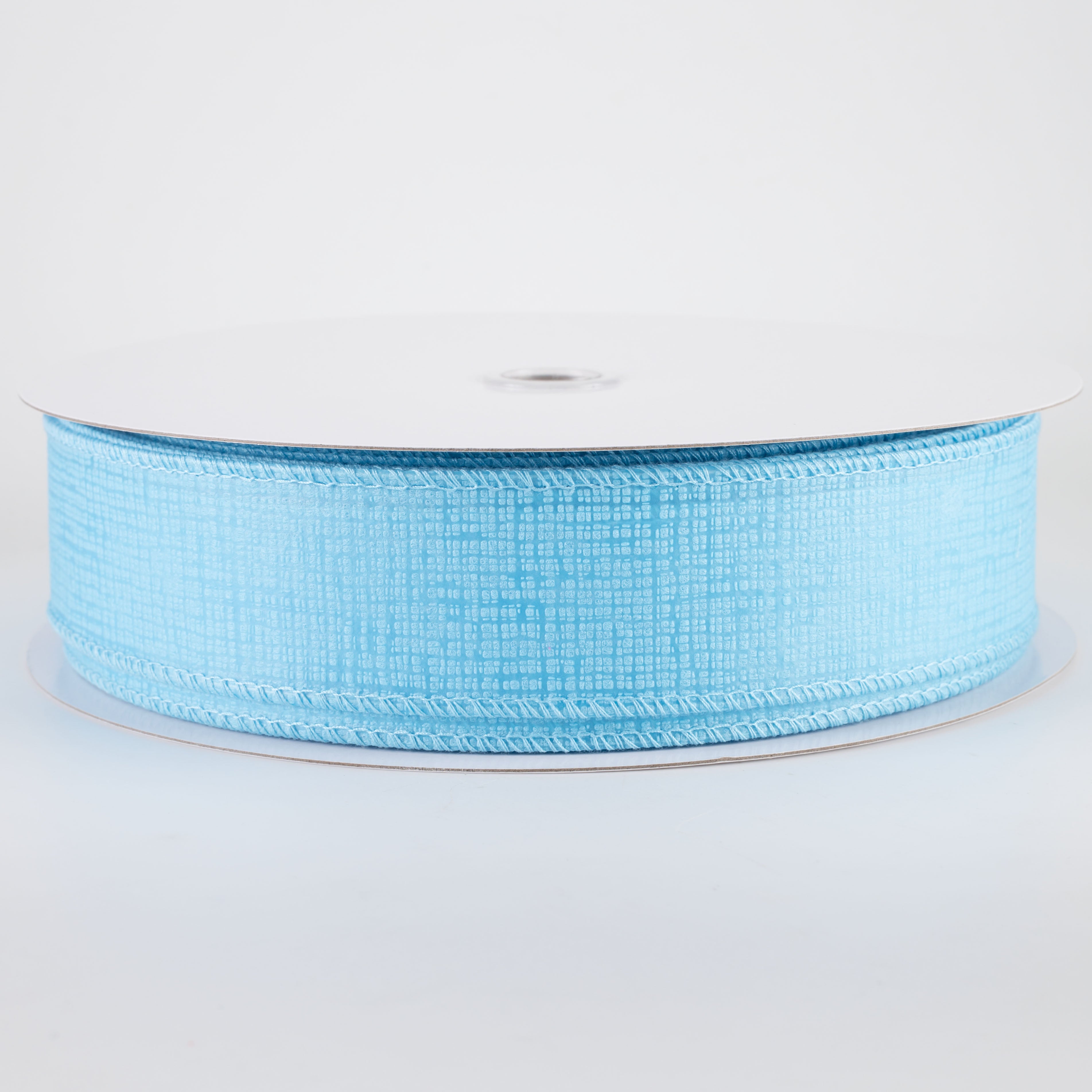 1.5 Inch Embossed Crosshatch Breeze Ribbon - Sky Blue (50 Yards) for Gift Wrapping, DIY Crafts, Wedding Decorations & Hair Accessories